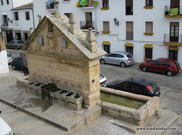 Eight spout fountain or los ocho caños in Ronda