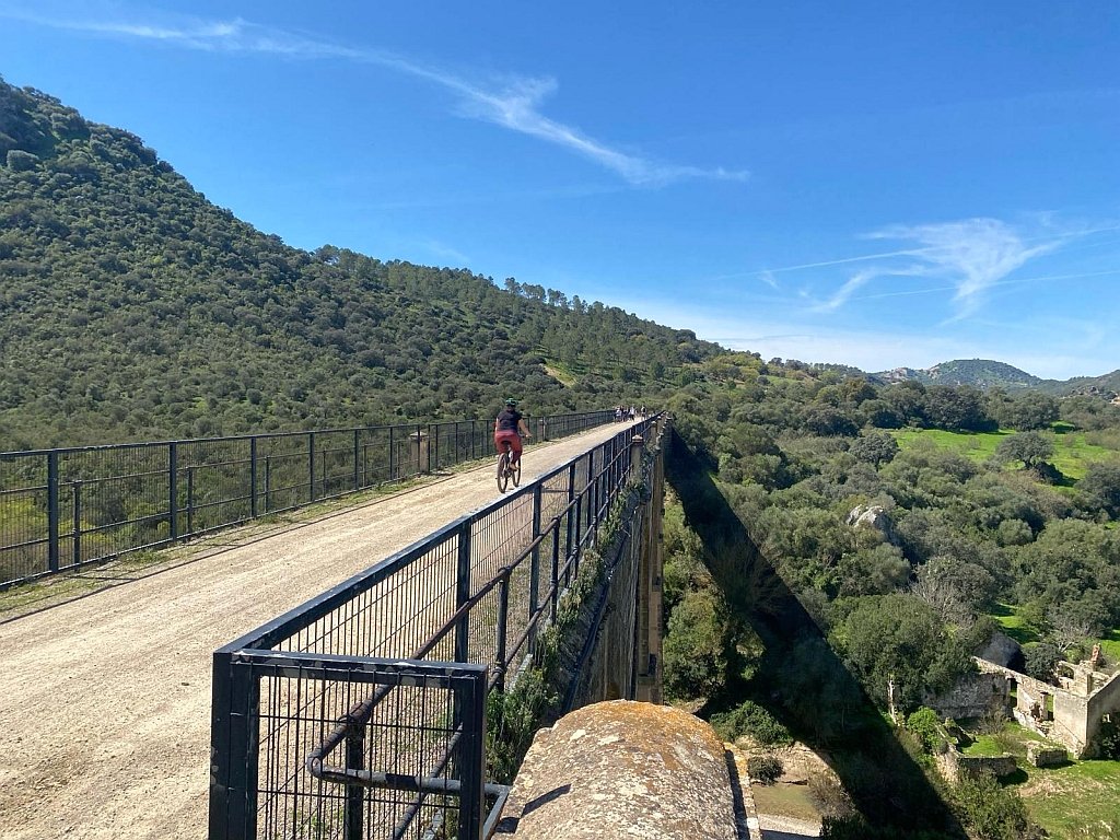 Cycling on the Via Verde close to Ronda