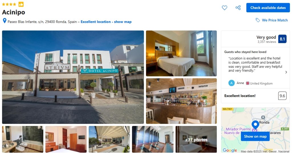 Hotel Acinipo Ronda