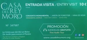 Casa del Rey Moro Entry Ticket