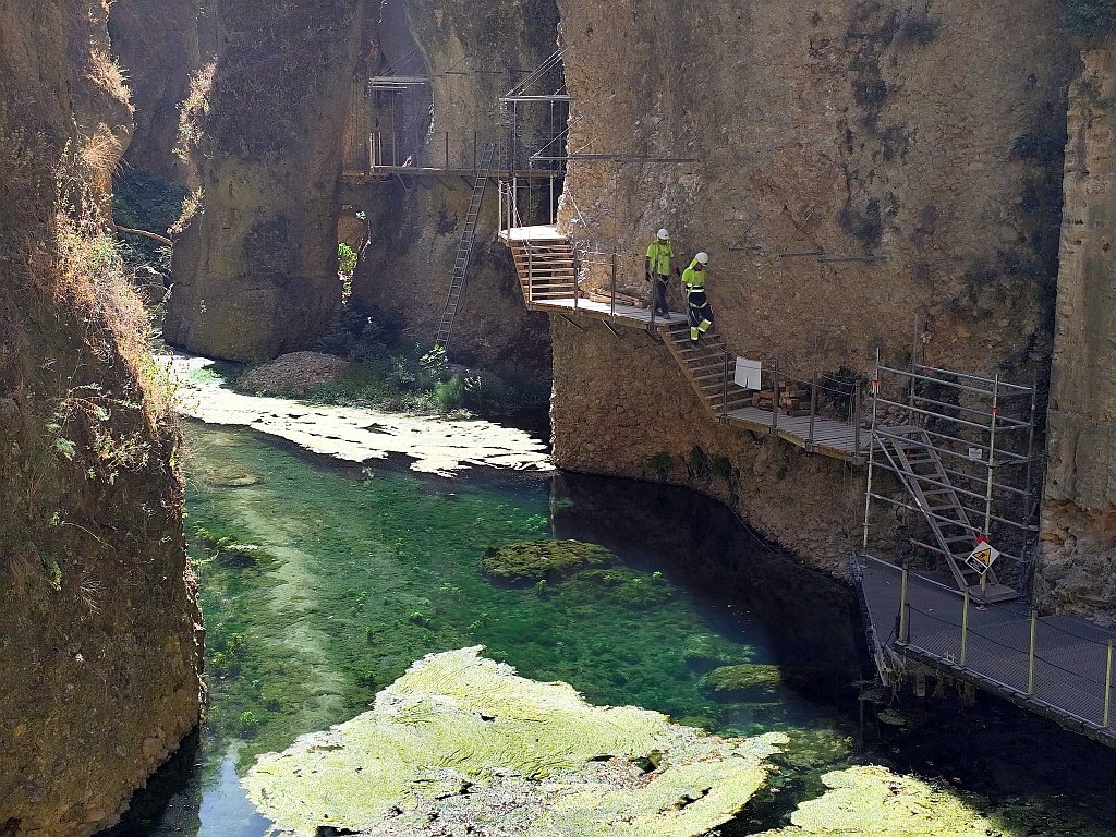 El tajo gorge walk in Ronda, Spain