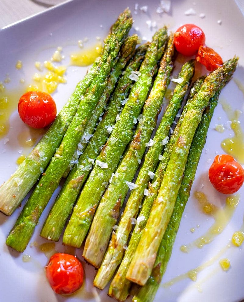 Delicious asparagus at the Pura Cepa restaurant in Ronda
