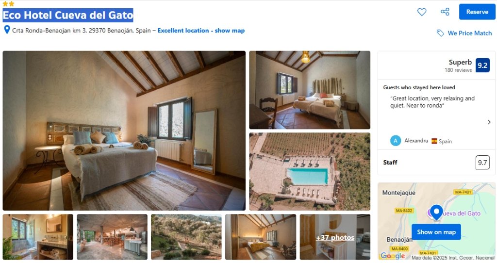 Eco Hotel Cueva del Gato