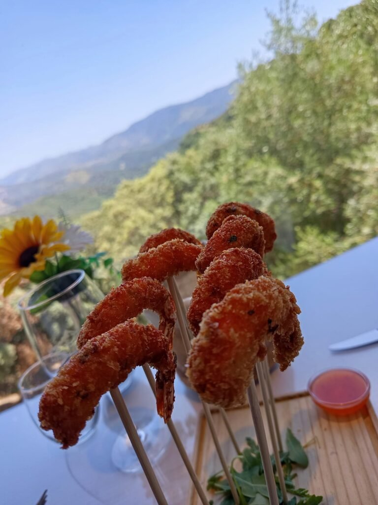Restaurante El Paisaje - Atajate - Crispy King Prawns